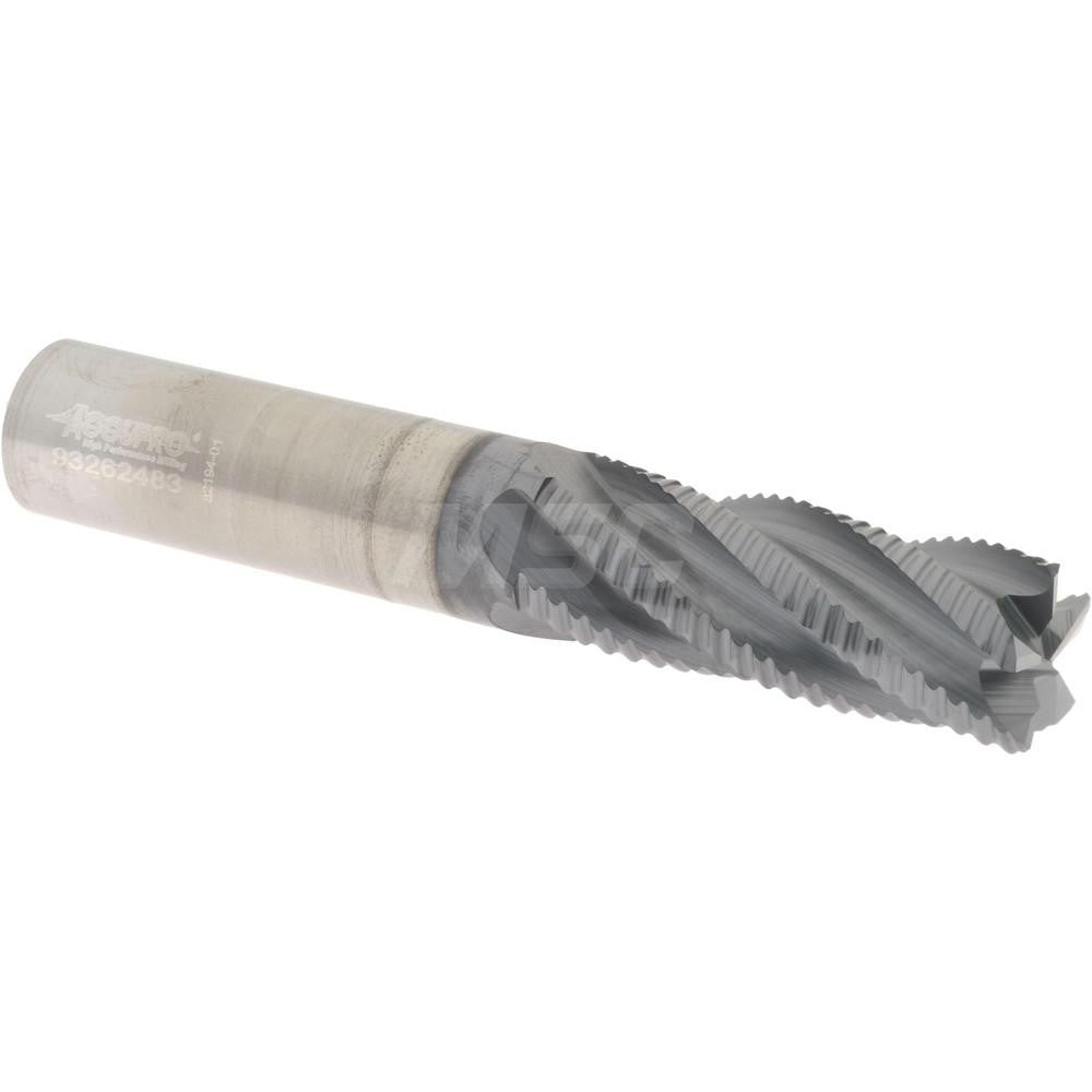 Accupro 2500052 Roughing End Mill 1/2" Dia, 5 Flutes, Single End, Solid Carbide