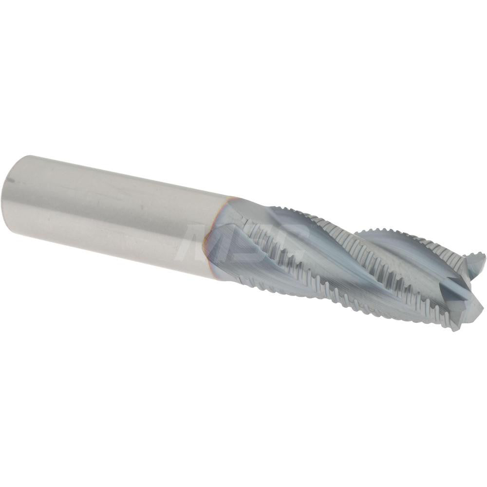 Accupro 2500030 Roughing End Mill 1/2" Dia, 4 Flutes, Single End, Solid Carbide