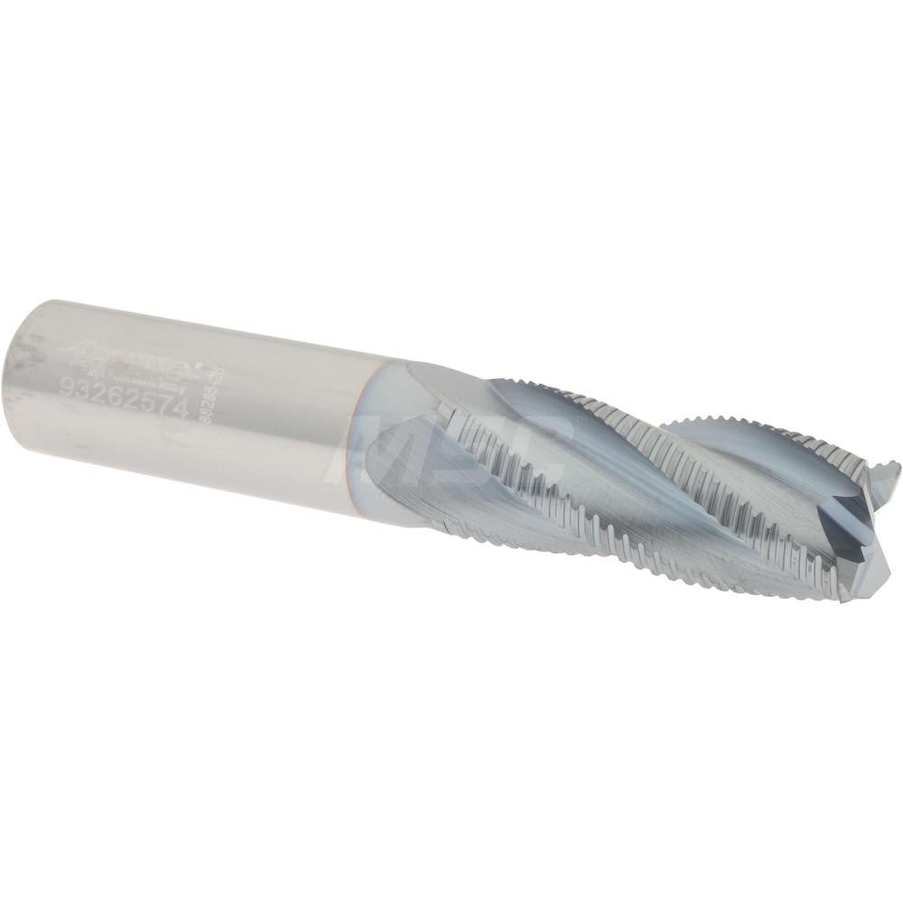 Accupro 2500087 Roughing End Mill 5/8" Dia, 4 Flutes, Single End, Solid Carbide