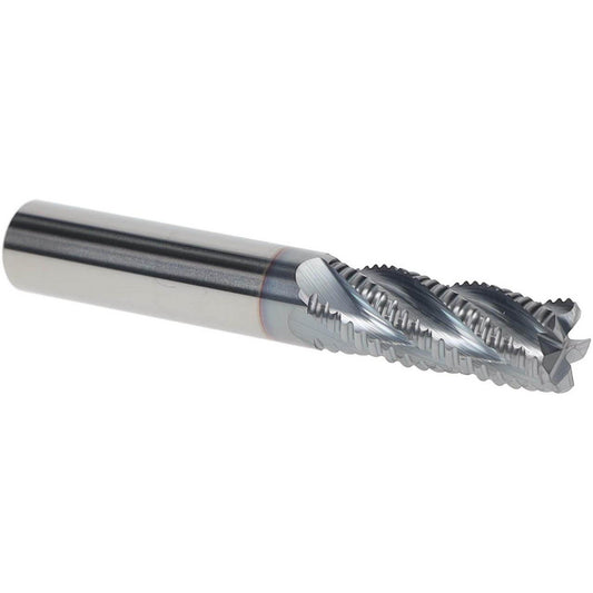 Accupro 2500196 Roughing End Mill 3/8" Dia, 5 Flutes, Single End, Solid Carbide