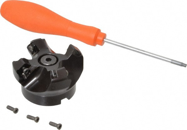 Kennametal 1817867 50.04mm Cut Diam, 3/4" Arbor Hole, 6.6mm Max Depth of Cut, 45&deg Indexable Chamfer & Angle Face Mill