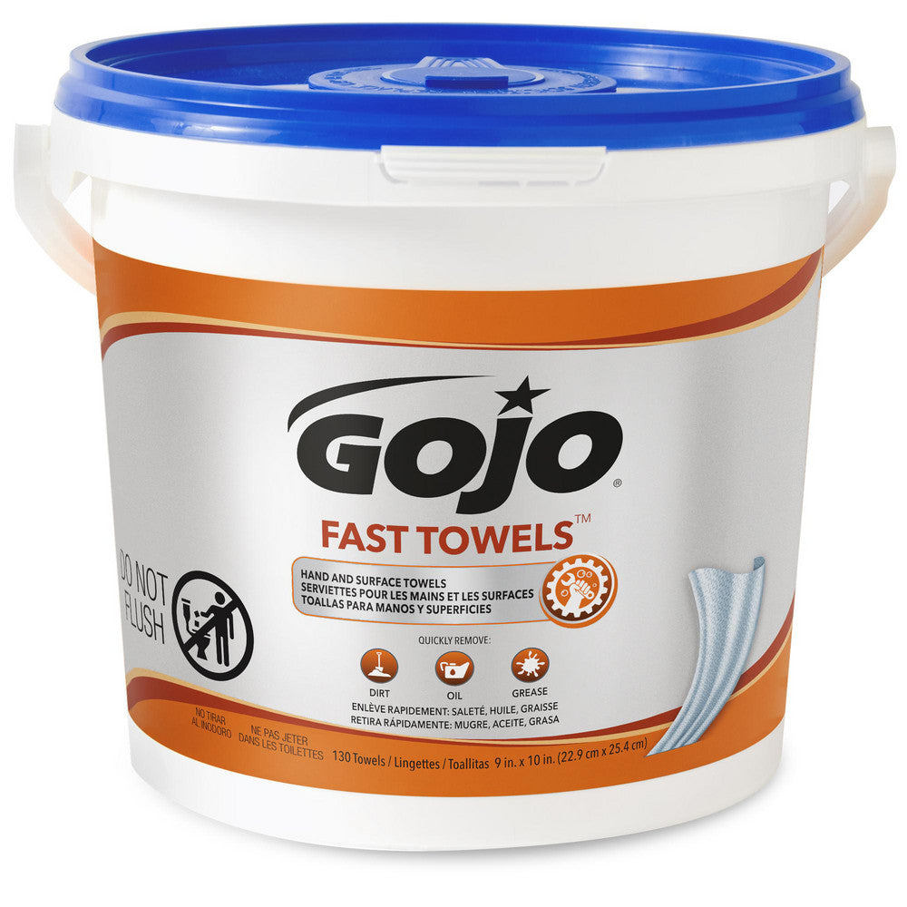 GOJO 6298-04 GOJO Fast Towels, 130 Count Bucket