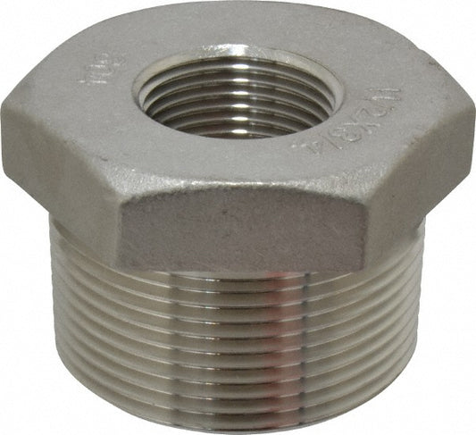 Merit Brass K414-2412 Pipe Bushing 1-1/2 x 3/4", 304 Stainless Steel