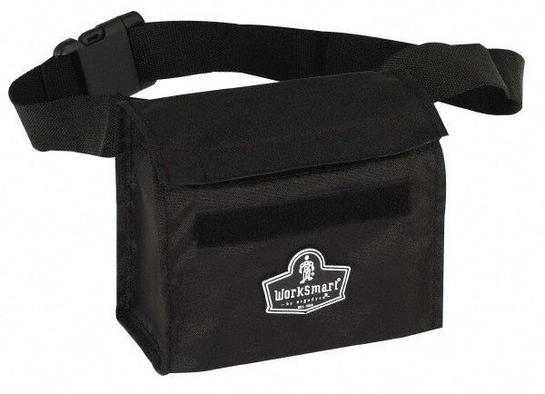 Ergodyne 13180 Facepiece Respirator Fanny Pack Nylon, Black, Use with Half Mask