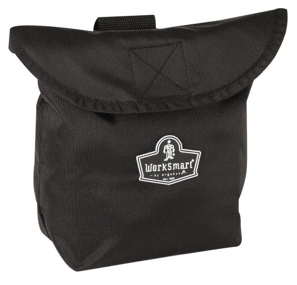 Ergodyne 13181 Facepiece Respirator Bag Nylon, Black, Use with Full Mask