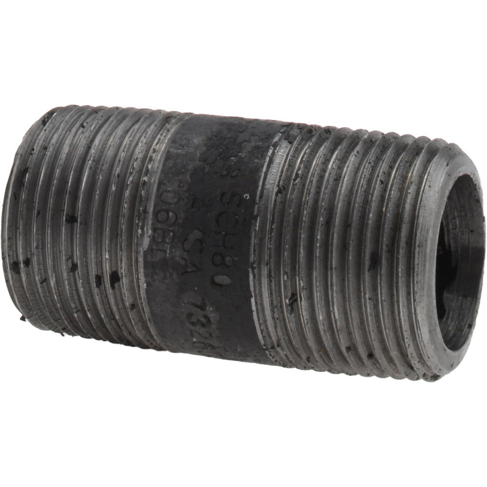 Value Collection 584-020XSBC Black Pipe Nipple 3/4" Dia x 2" Long, Schedule 80