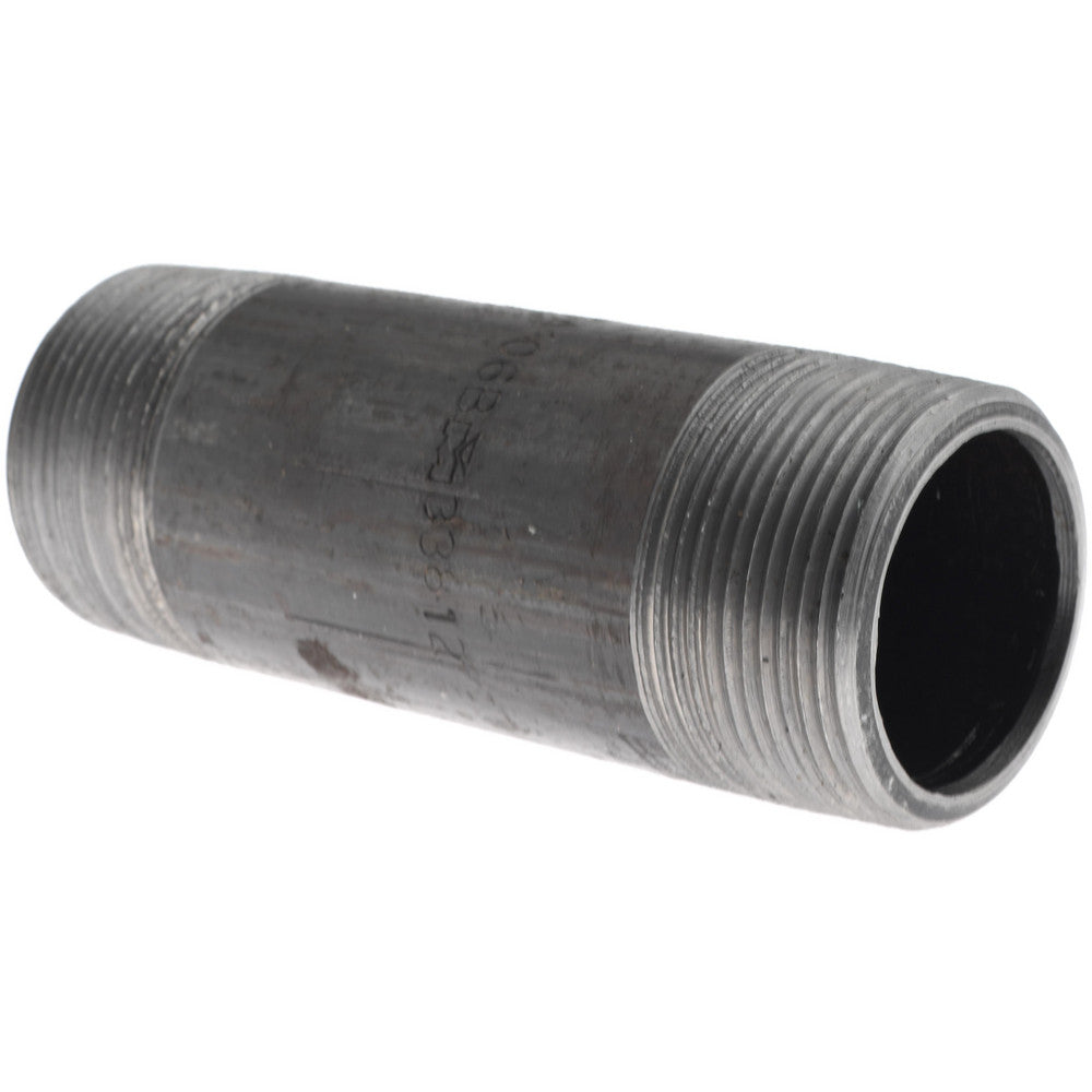 Value Collection 587-050XSBC Black Pipe Nipple 1-1/2" Dia x 5" Long, Schedule 80