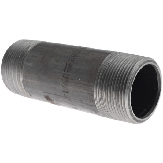 Value Collection 587-050XSBC Black Pipe Nipple 1-1/2" Dia x 5" Long, Schedule 80