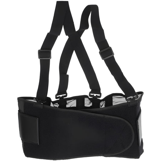 PRO-SAFE 7195-03P Back Support Belt with Adjustable Shoulder Straps, Large, 40 to 44" Waist, 9" Belt Width