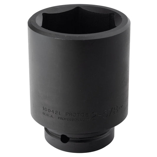 Proto J10042L Impact Socket 1" Drive, 2-5/8" Socket, Hex Drive