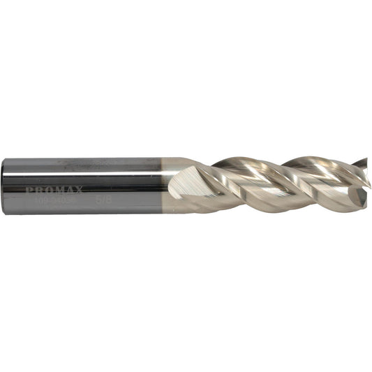 ProMax 109-04036 Square End Mill 5/8" Dia, 1-3/4" LOC, 3 Flute, Solid Carbide