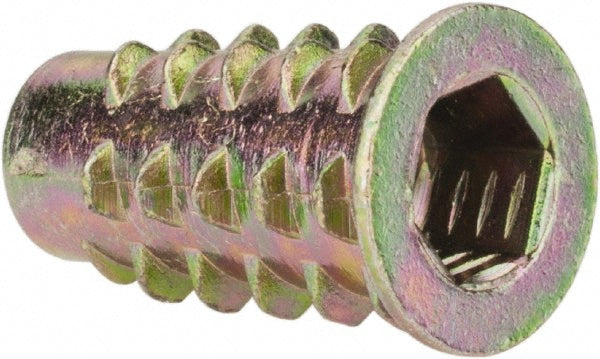 E-Z LOK 901420-20 1/4-20, Zinc Alloy Flanged Hex Drive Insert