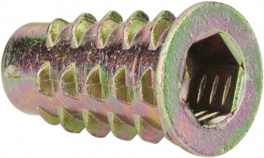 E-Z LOK 901420-20 1/4-20, Zinc Alloy Flanged Hex Drive Insert
