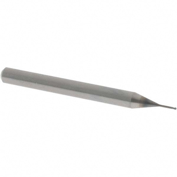 OSG 3056172 Ball End Mill 0.60 mm Dia, 0.50 mm LOC, 2 Flute, Solid Carbide