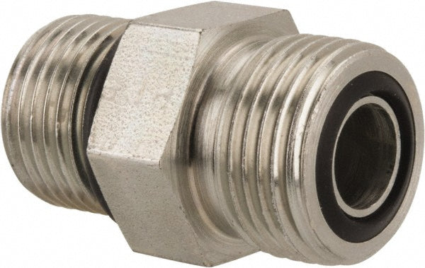 Parker 8 F5OLO-S Compression Tube Straight Thread Connector 3/4-16, 1/2" Tube OD, ORFS x SAE-ORB