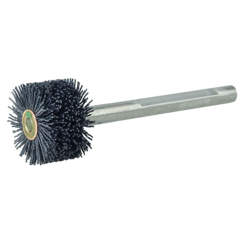 Weiler 17212 Wheel Brush 1-1/2" Wheel Dia, 1" Face Width, 0.0260" Wire Dia, Crimped