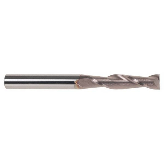 Kyocera SGS Precision Tools 31825 Square End Mill 3/16" Dia, 3/4" LOC, 2 Flute, Solid Carbide