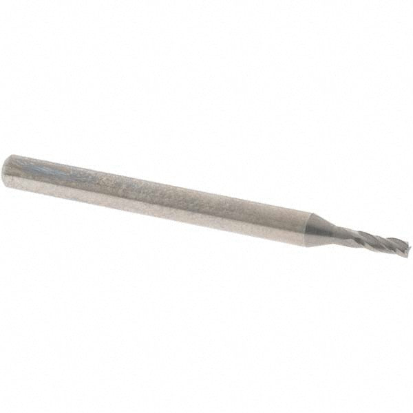 OSG 403-0625 Square End Mill 1/16'' Dia, 3/16'' LOC, 1/8'' Shank Dia, 1-1/2'' OAL, 3 Flutes, Solid Carbide