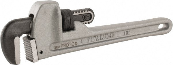 Proto J810A Straight Pipe Wrench 10" OAL, Aluminum