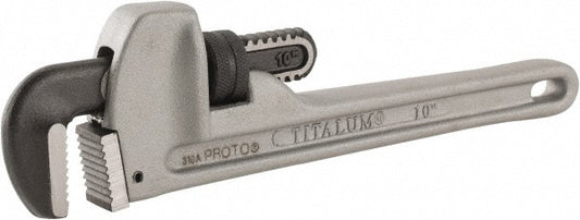 Proto J810A Straight Pipe Wrench 10" OAL, Aluminum