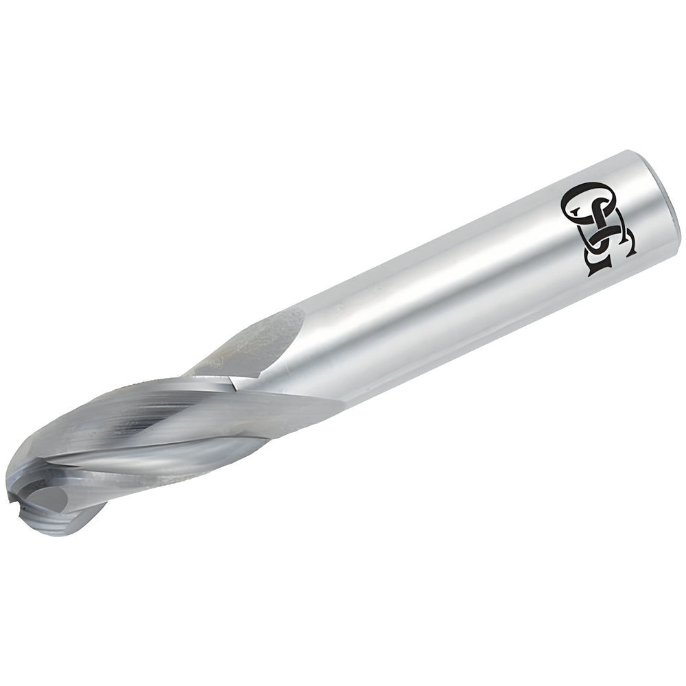 OSG 403-1562-BN Ball End Mill 0.1562" Dia, 0.5625" LOC, 3 Flute, Solid Carbide