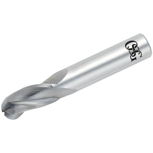 OSG 403-1562-BN Ball End Mill 0.1562" Dia, 0.5625" LOC, 3 Flute, Solid Carbide