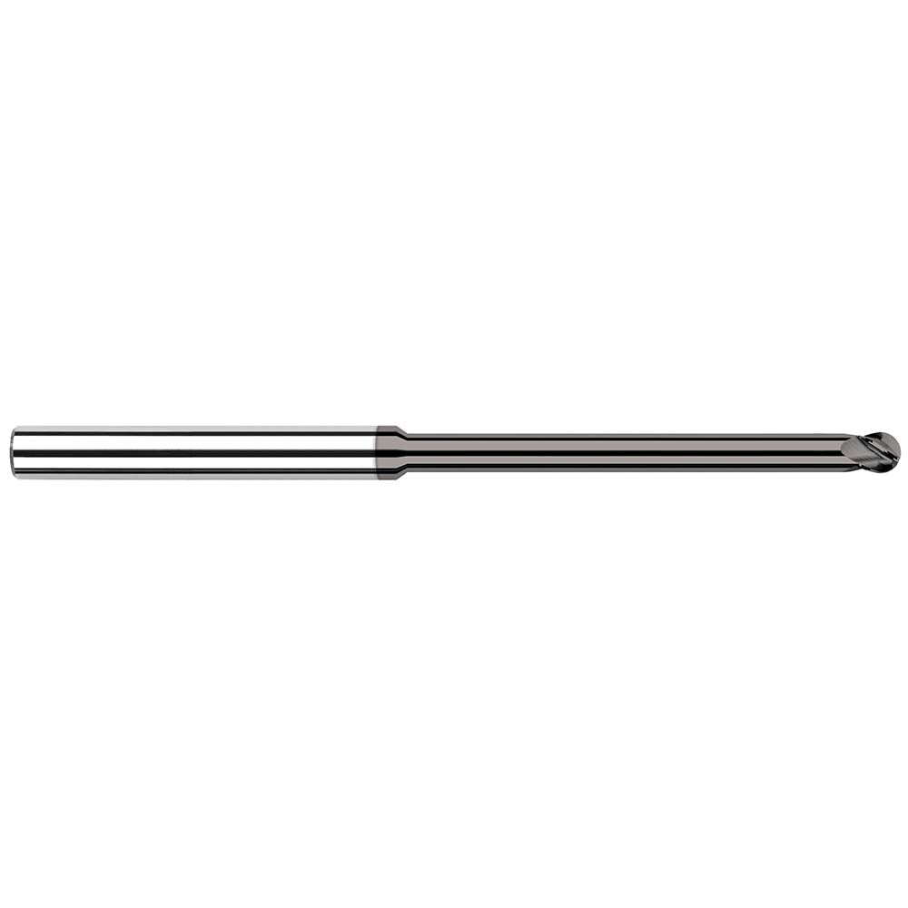Harvey Tool 65231 Ball End Mill 1/32" Dia, 3/64" LOC, 4 Flute, Solid Carbide
