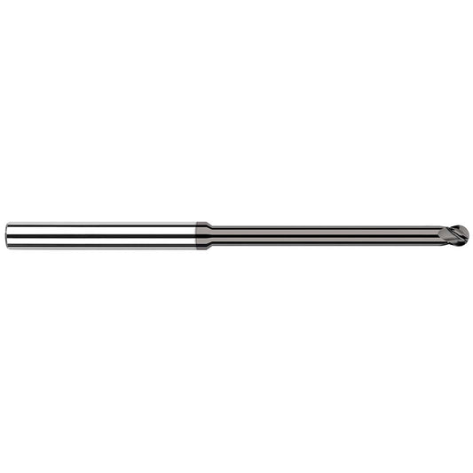 Harvey Tool 65231 Ball End Mill 1/32" Dia, 3/64" LOC, 4 Flute, Solid Carbide