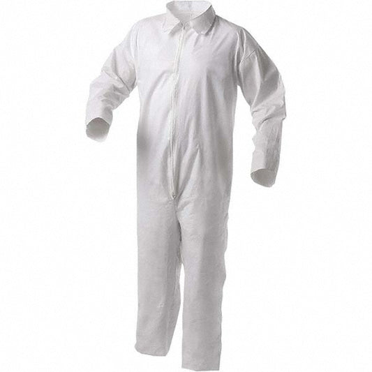 KleenGuard 38919 Disposable Coveralls Size X-Large, Film Laminate, Zipper Closure