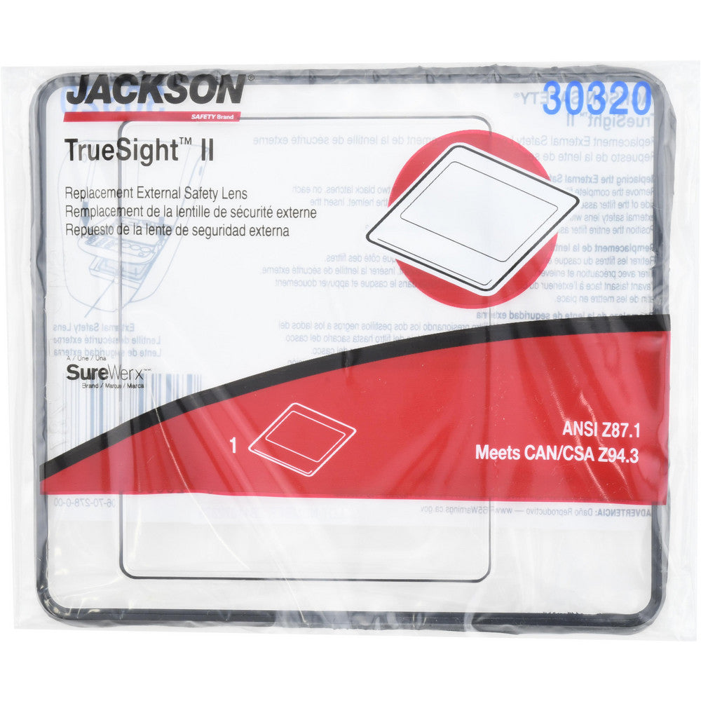Jackson Safety 30320 4-5/8 Inch Wide x 5-3/8 Inch High Window, Polycarbonate, Welding Lens