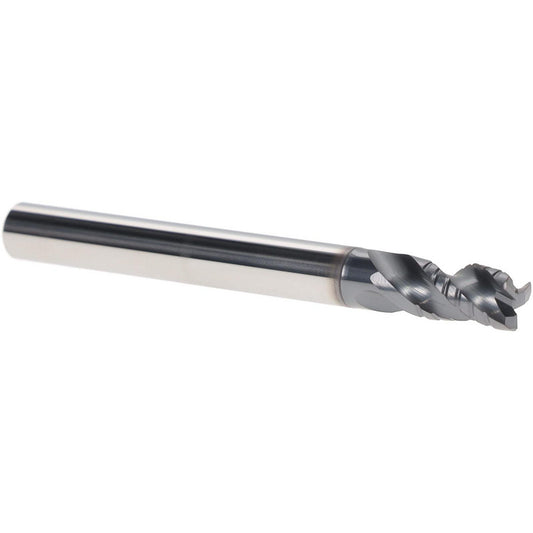 Iscar 5622299 Roughing End Mill 1/4" Dia, 3 Flute, Single End, Solid Carbide, Chipbreaker