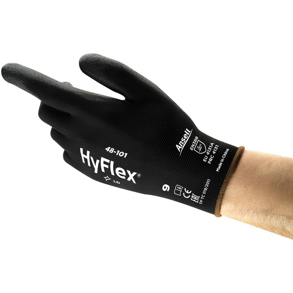 Ansell 288489 Series 48-101 General Purpose Work Gloves Large, Polyurethane-Coated Nylon