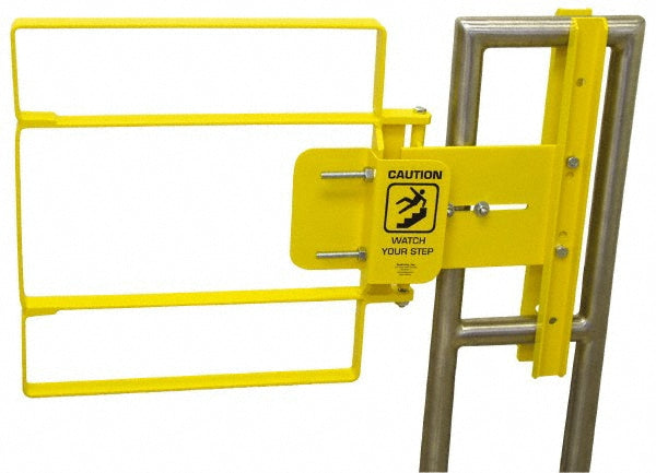 FabEnCo XL71-27PC Powder Coated Carbon Steel Self Closing Rail Safety Gate