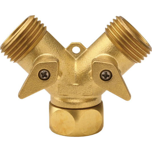Dixon Valve & Coupling 500GHY Garden Hose Fittings & Repair Kits Kit Type Garden Hose Wye  Connector Type Male Hose x Female Hose  Compatible Hose Diameter 0.75  Thread Size (Inch) 3/4  Thread Type GHT  Material Brass