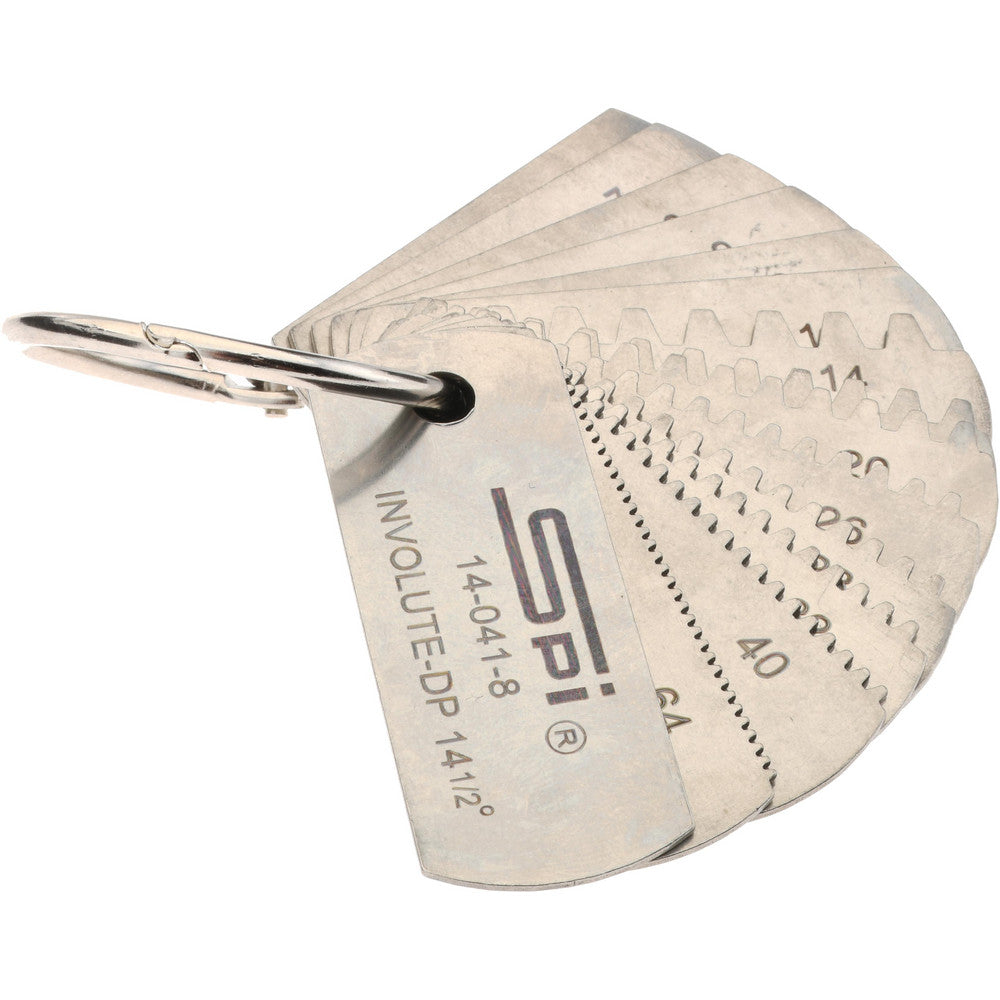 SPI 14-041-8 6 to 80mm Pitch, 14 Leaf Gear Tooth Gage