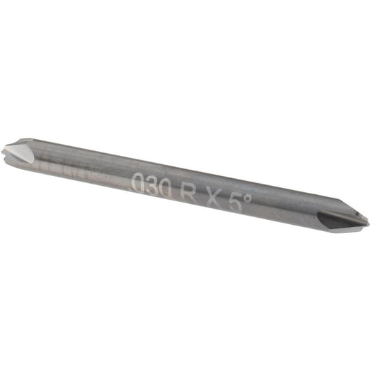 Harvey Tool 17030 Corner Rounding End Mill 0.03 mm Radius, 1/8" Dia, 2 Flutes, Solid Carbide