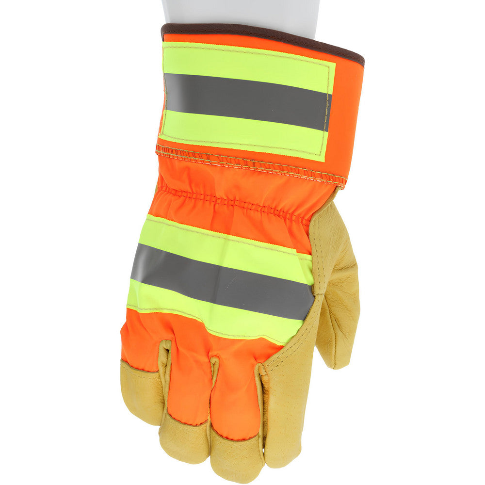 MCR Safety 19251XL Work Gloves Luminatorâ„¢ 19251, Size X-Large, Pigskin Leather Lined, Pigskin Leather, General Purpose