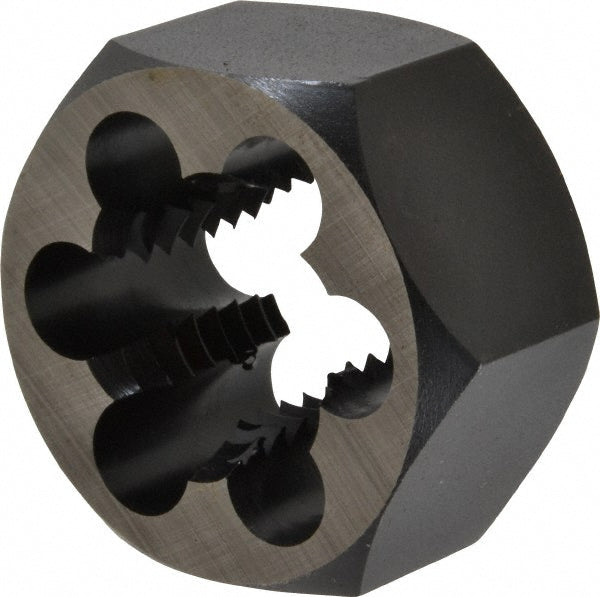 Cle-Line C65622 Hex Rethreading Die 1-8, 1" Thick, Right Hand, Carbon Steel