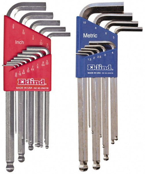 Eklind 13322 22 Piece L-Key Ball End Hex Key Set