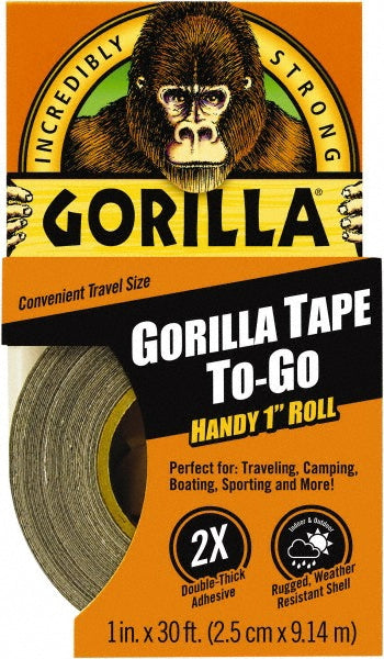 Gorilla Tape 6100109 Duct Tape 1" Wide, 30' Long, 17 mil Thick, Cotton/Polyester Blend Cloth