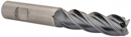Kennametal 4067219 Square End Mill 3/4'' Dia, 2-1/4'' LOC, 3/4'' Shank Dia, 5'' OAL, 4 Flutes, Solid Carbide