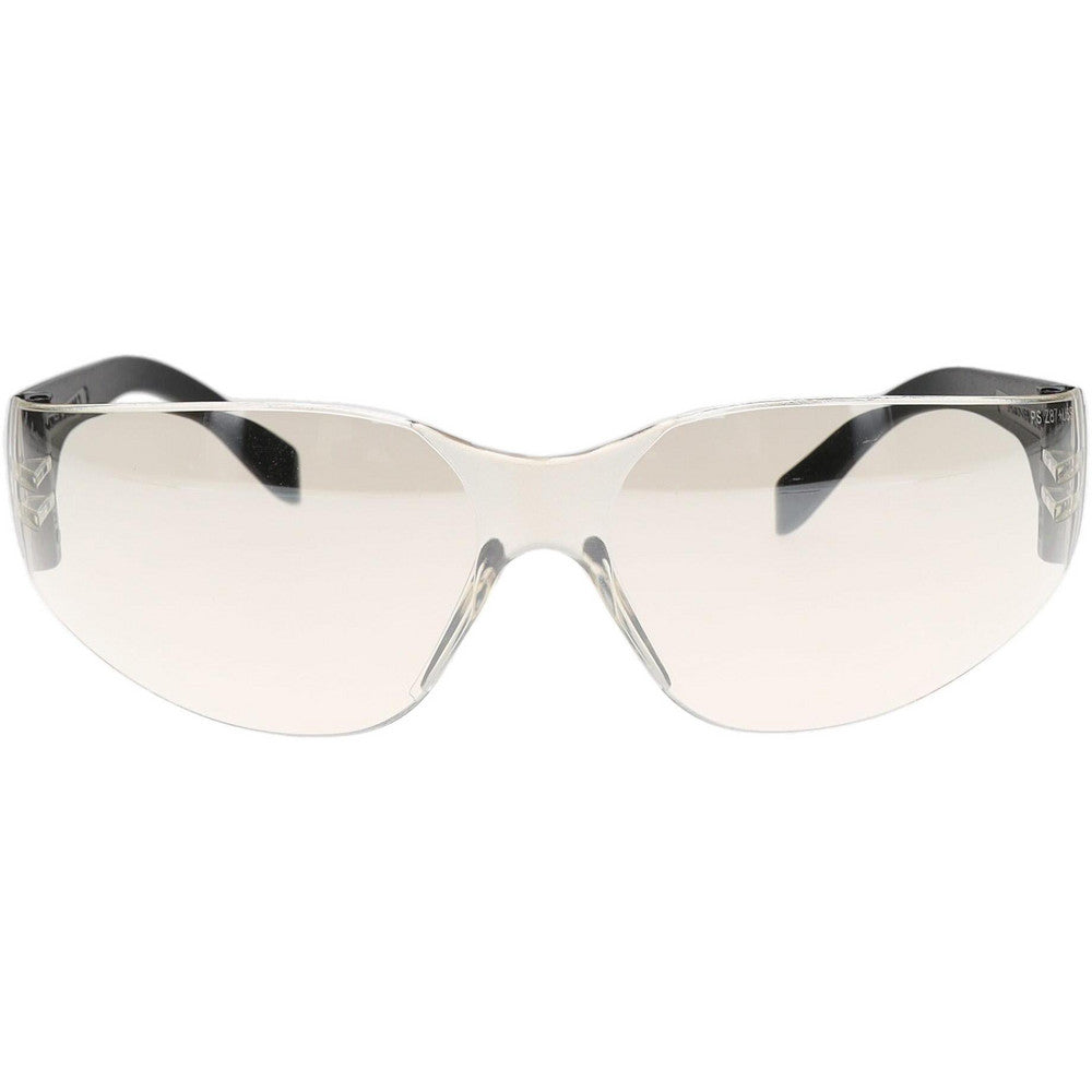 PRO-SAFE 48272 Safety Glasses Scratch-Resistant, Polycarbonate, Silver Mirror Lenses, Frameless