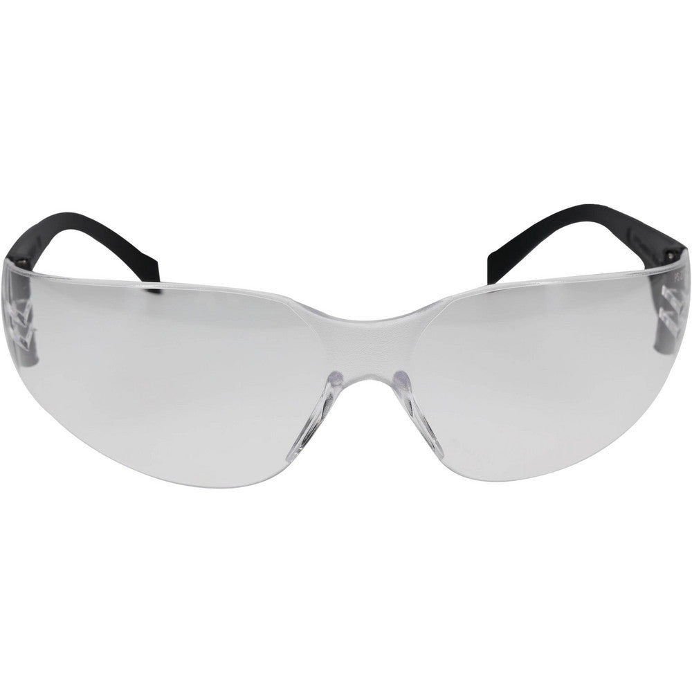 PRO-SAFE 48276 Safety Glasses Anti-Fog & Scratch-Resistant, Polycarbonate, Clear Lenses, Frameless