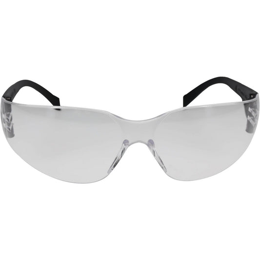 PRO-SAFE 48276 Safety Glasses Anti-Fog & Scratch-Resistant, Polycarbonate, Clear Lenses, Frameless