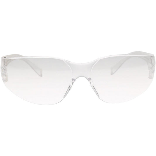 PRO-SAFE 48283 Safety Glasses Scratch-Resistant, Polycarbonate, Clear Lenses, Frameless