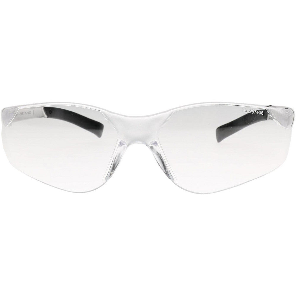 PRO-SAFE 48231 Safety Glasses Scratch-Resistant, Polycarbonate, Clear Lenses, Frameless