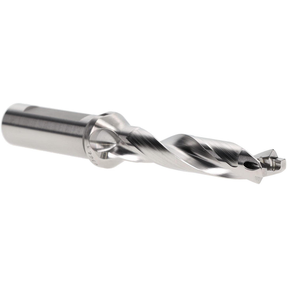 Iscar 3202286 Replaceable-Tip Drill 0.492 to 0.508" Dia, 2.55" Max Depth, 5/8" Flatted Shank