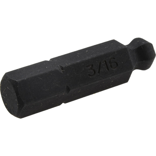 Bondhus 11010 1/4" Drive, 3/16" Ball End Hex Drive Bit