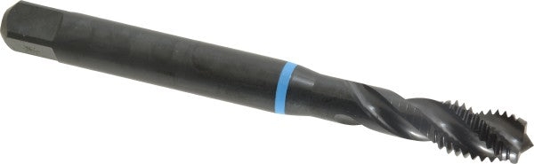 Emuge B0503200.0100 Spiral Flute Tap M10x1.50 Metric Coarse, 3 Flutes, Modified Bottoming, 6H Class of Fit, Cobalt, Oxide Coated