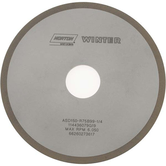 Norton 66260273617 Surface Grinding Wheel 6" Dia, 1/8" Thick, 1-1/4" Hole, 150 Grit